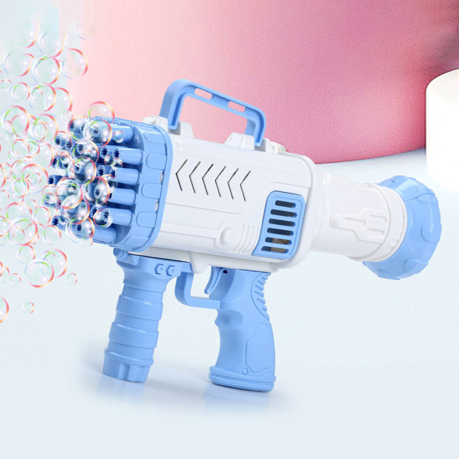 YFGEFTR Deals Bubble Machine Guns - 2023 Upgrade 32-Hole Bubble Guns Rocket Bubble Machine Rocket Bubble Maker Blower For Kids Girls Adults Party 35ml